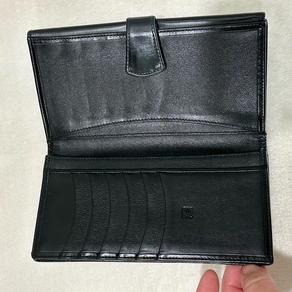 EUC Loewe Anagram Black Leather Wallet - Picture 8 of 9